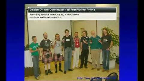 Debian and the Openmoko FreeRunner: one year later