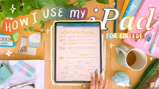 how I take notes on my ipad pro for college (graphic design + productivity)