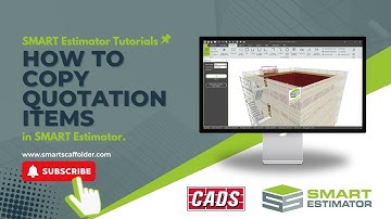How to copy quotation items and save time when using SMART Estimator