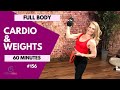 60 Minute HIIT Cardio Strength Workout 🔥Dumbbells and Mini Bands 🔥
