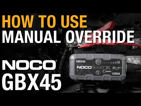 How to use Manual Override with NOCO GBX45 