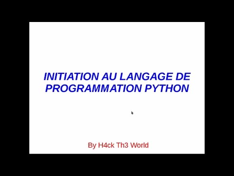 4 - Manipulation de la console de Python - Initiation au langage de programmation python