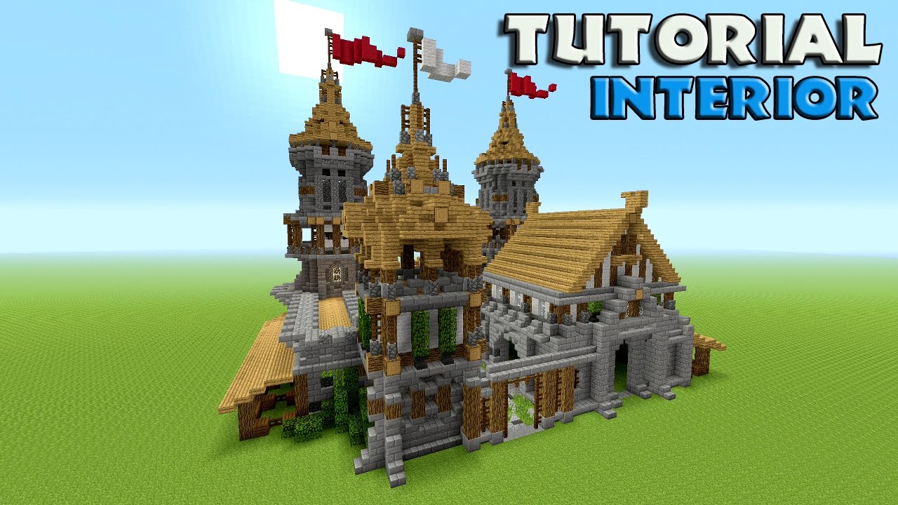 Minecraft How To Build A Castle Tutorial Barracks Tutorial Survival Castle Interior