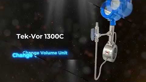 1300C Vortex Mass Flow Meter Volume Units