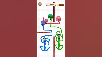 Help them go home, Draw to home fun game level 64 #ちろぴの #ピクミン #マイクラ