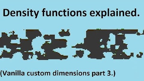 Custom Dimension Data Pack Tutorial 3 - Density Functions (Minecraft Java edition)