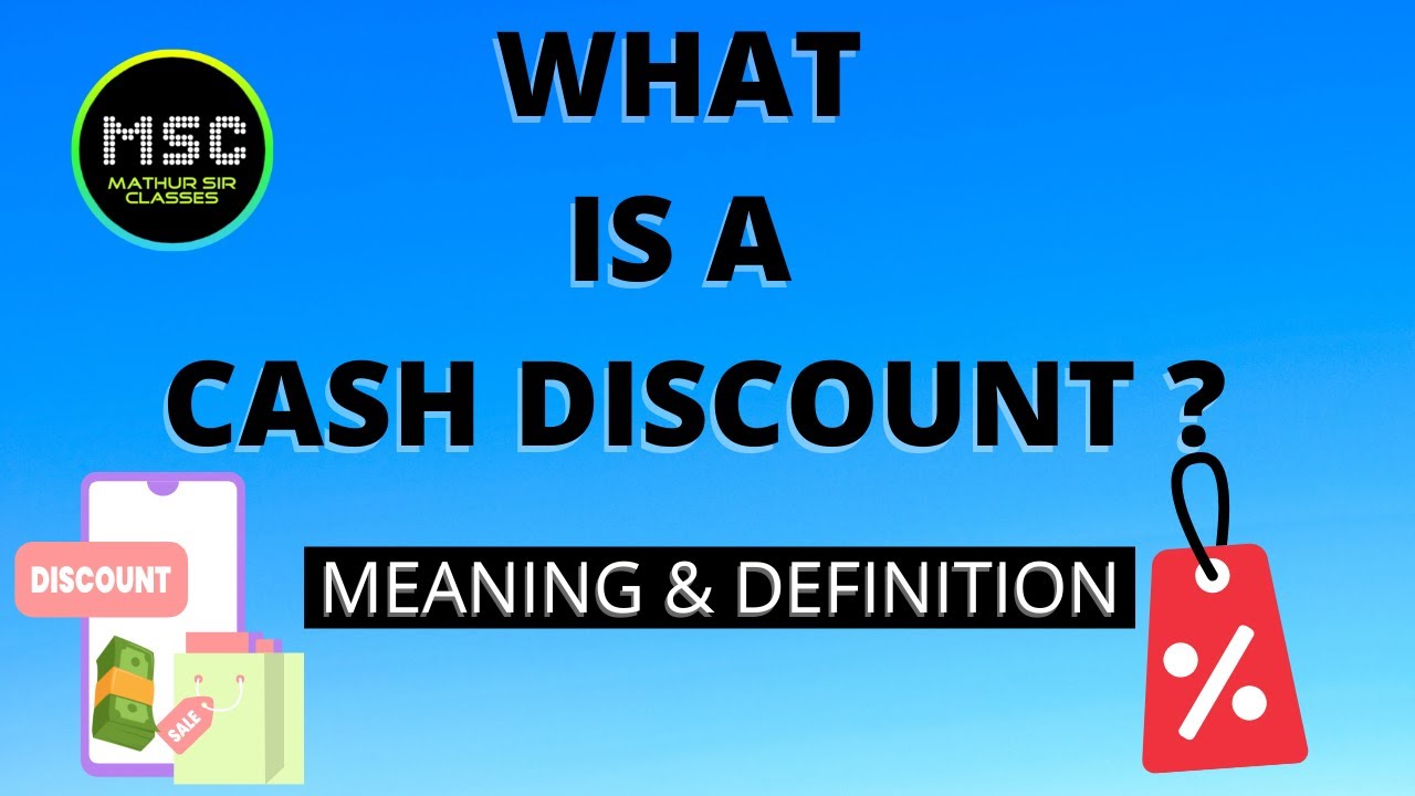 Discount Meaning Tax