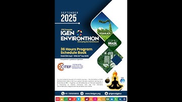 Launch of 36Hrs Program Book 🌍 IGEN ENVIRONTHON 2025 🌍