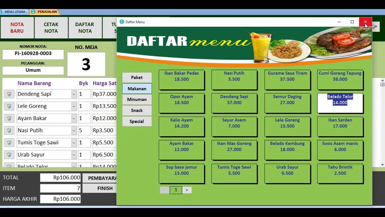 Q Software Accounting Program Kasir Restauran Rumah 
