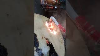 wood burning using high voltage