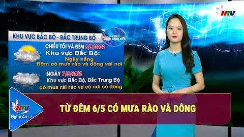 Bản tin Dự báo Thời tiết đêm 05/05, ngày 06/05/2022