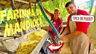 COMO FAZER A FARINHA DE MANDIOCA EM CASA !!! 😍