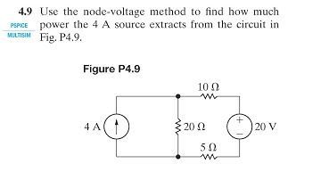 Problem 4.9 (Nilsson Riedel) Electric Circuits 11th Edition - Node-Voltage Method