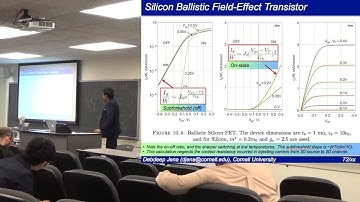 Quantum Transport (Lecture 7): Ballistic FETs - RF/Linearity & Logic Switching, Tunneling transport