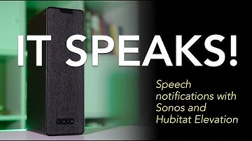 Text-to-Speech with Sonos and Hubitat Elevation