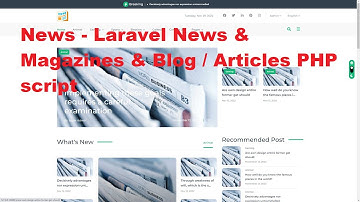News - Laravel News and Magazines & Blog / Articles PHP script