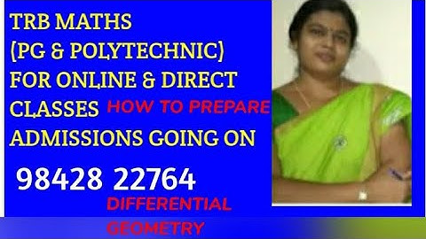 trb maths Differential Geometry