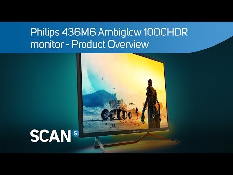 Philips 436M6VBPAB 4K UHD HDR1000 Ambiglow monitor - Product Overview