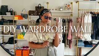 DIY WARDROBE WALL: Under $700, Small Space Friendly + Easy Install | GeranikaMycia