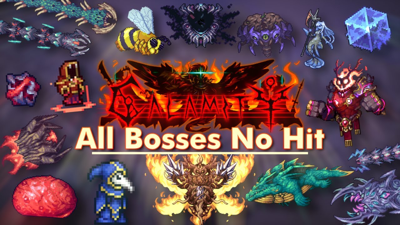 Terraria 1.4 - All Bosses on Mastermode (No damage taken) 