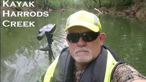 Kayak trolling motor test run - Harrods Creek