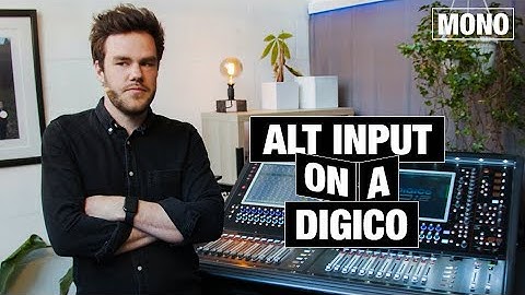 How to use the alt input on a DiGiCo