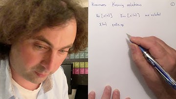 12.08 Response theory - Kramers Kronig relations