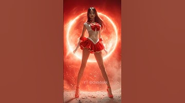 Sailor Mars transformation #sailormoon #sailormars #liveaction #ai #reels #animetransformation