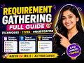 “Requirement Gathering Explained | Elicitation Techniques | Functional vs Non-Functional”