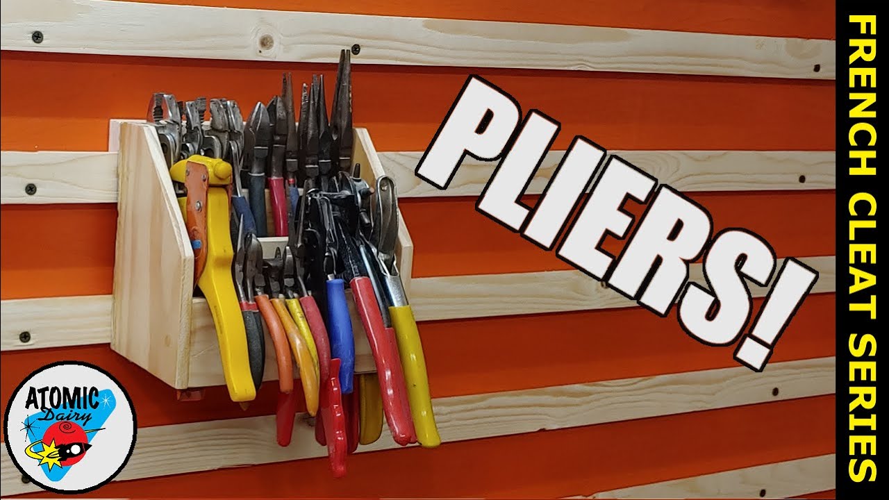 French Cleat Plier Rack - Small Size But Stores A Lot 