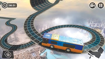 Unbelievable Sky Bus Driving Game || Impossible Sky Bus Driving Simulator Tracks || ZAFRY GAMING
