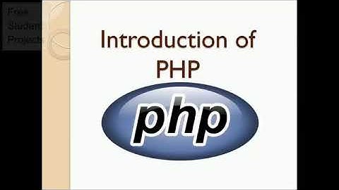 12th Computer Application - Introduction of PHP