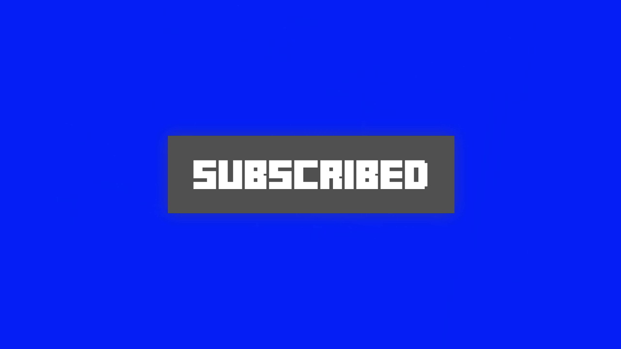 Free Minecraft Subscribe Blue Screen/Green Screen - YouTube