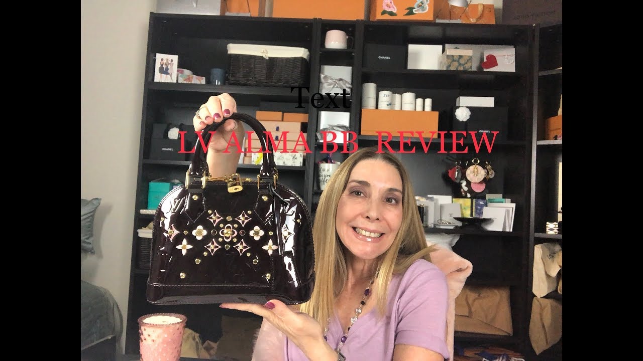 Wear and Tear Review Louis Vuitton Alma bb Vernis (color transfer