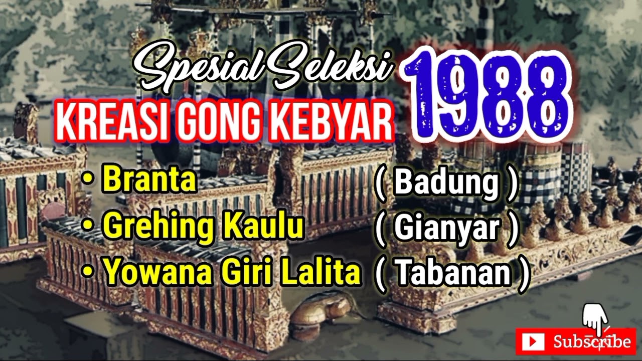 Tabuh Kreasi Festival Gong Kebyar Pkb 1988
