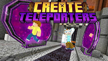 CREATE TELEPORTERS - PORTALS AND POCKET DIMENSION - MINECRAFT MOD SHOWCASE
