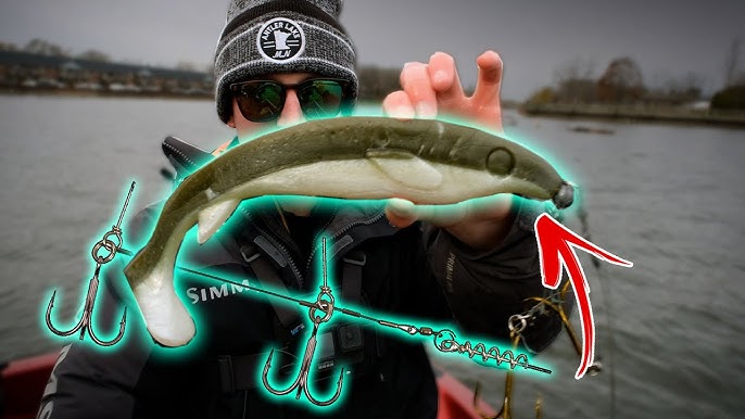 PIKE Fishing - How to make a stinger (rig soft plastic shad baits) + BONUS  catch and RELEASE 