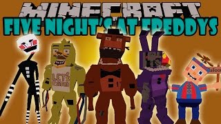 FIVE NIGHTS AT FREDDY'S MOD - Terror Super Realista!!! - Minecraft mod 1.7.10