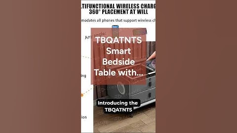 Smart Bedside Table with Wireless Charging, Fingerprint Lock & LED Lights | 3-Drawer Nightstand