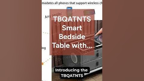 Smart Bedside Table with Wireless Charging, Fingerprint Lock & LED Lights | 3-Drawer Nightstand