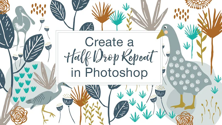 How to create a half-drop repeat in photoshop - Skillshare Course Intro