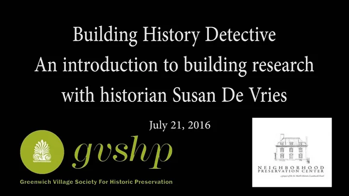 Building History Detective: An introduction to bui...