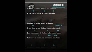 Salmo 103 (104) (Tom D) - Feminina 02 - Cifrado #Salmo103 #VozFeminina #Pentecostes #SalmoFacil