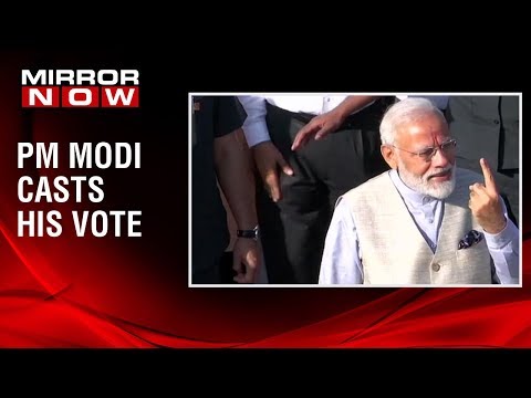 2019 Lok Sabha Elections: PM Modi casts his vote in Ranip, Ahmedabad