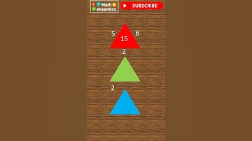 Maths Triangle Puzzle|#mathtricks #puzzle #iqtest #braintest #triangle #shorts #youtubeshorts