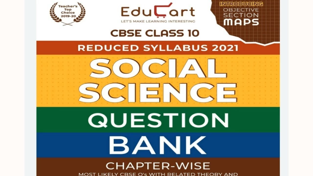 Educart Social Science Class 10 Question Bank 22 Link In Description Youtube