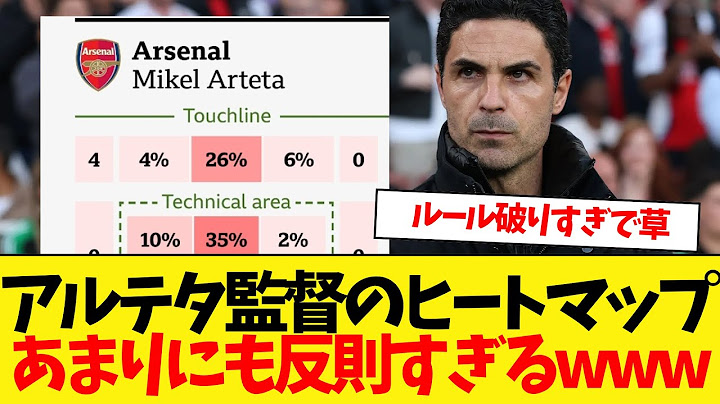 プレミアリーグの監督の試合中のヒートマップが面白いwwww