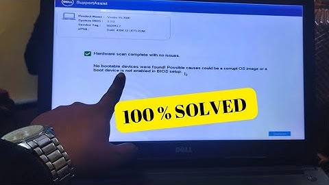 No Bootable Devices Were Found! Dell Laptop 💻