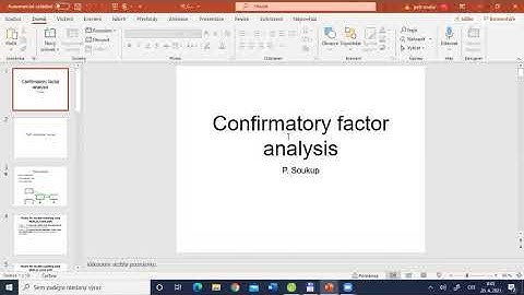 Advanced Statistics Lecture 10 - Introduction to CFA