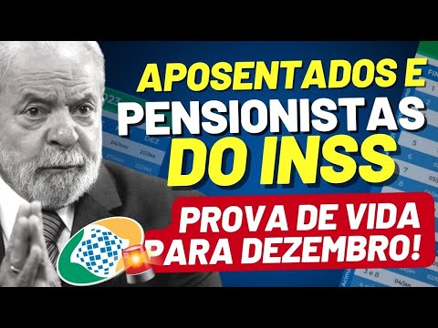 ✅PROVA DE VIDA DO INSS DEZEMBRO – SE VOCÊ RECEBE APOSENTADORIA ou PENSÃO VOCÊ PRECISA FAZER!